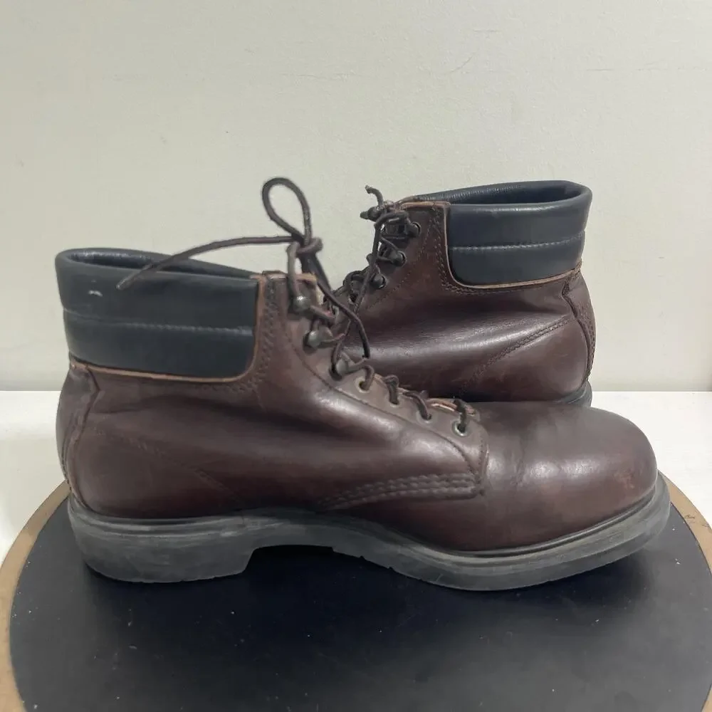 Red Wing Shoes Boots Mens Size 11 Brown Leather Work Oil Resistant Steel Toe USA